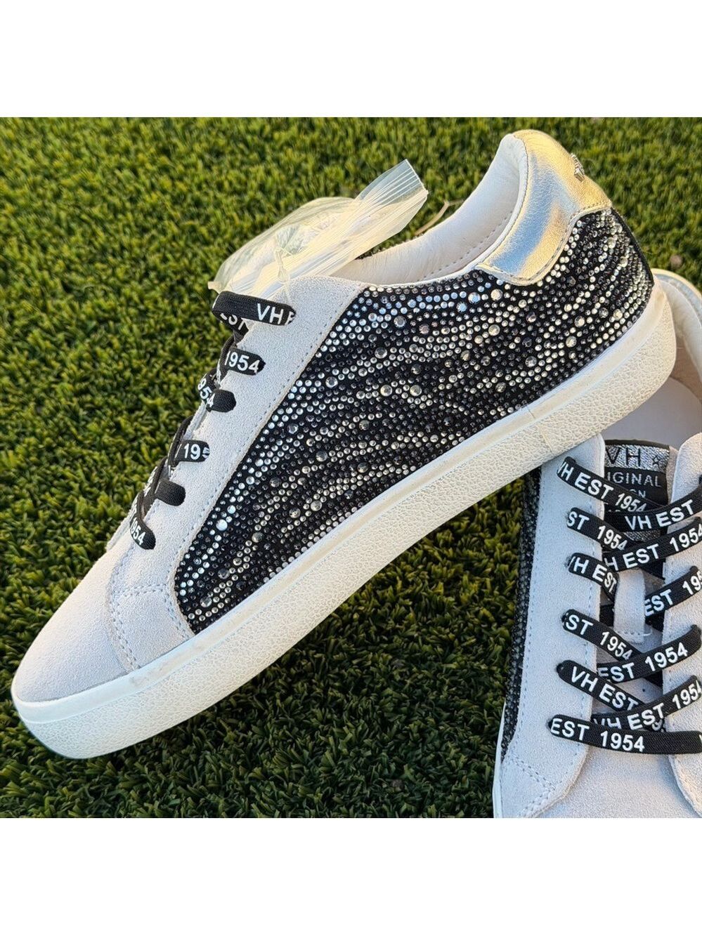 Vintage Havana Flair Slip On Sneakers Gray Suede Animal Print Size 8 - Picture 6 of 12